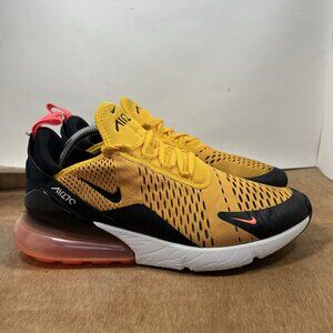 Nike Air Max 270 Men Size 10 Black University Gold Tiger Size AH8050-004
